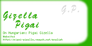 gizella pigai business card